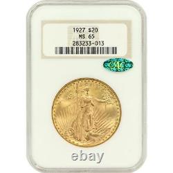 1927 St. Gaudens Double Eagle $20 NGC CAC MS65