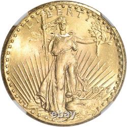 1927 US Gold $20 Saint-Gaudens Double Eagle NGC MS64