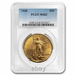 1928 $20 Saint-Gaudens Gold Double Eagle MS-62 PCGS SKU#8641