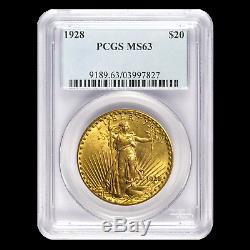 1928 $20 Saint-Gaudens Gold Double Eagle MS-63 PCGS SKU#8642