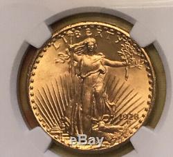 1928 $20 Saint Gaudens NGC MS65 Gold Double Eagle Coin Proof Like Surfaces