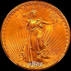 1928 $20 St. Gaudens Double Eagle NGC MS67 Superb Gem Gold Coin