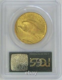 1928 Gold $20 St Gaudens Double Eagle Green Label Pcgs Mint State 63