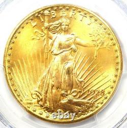 1928 Saint Gaudens Gold Double Eagle $20 PCGS MS66+ Plus Grade $7,000 Value