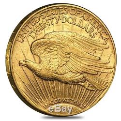 $20 Gold Double Eagle Saint Gaudens Almost Uncirculated AU (Random Year)
