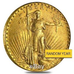 $20 Gold Double Eagle Saint Gaudens Very Fine VF (Random Year)