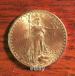 $20 Saint-Gaudens Double Eagle GOLD COIN AU 1925 USA