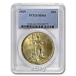 $20 Saint-Gaudens Gold Double Eagle MS-63 PCGS (Random) SKU #7223