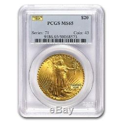 $20 Saint-Gaudens Gold Double Eagle MS-65 PCGS (Random) SKU #7225