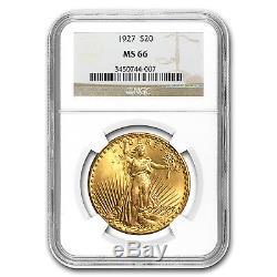 $20 Saint-Gaudens Gold Double Eagle MS-66 NGC (Random) SKU #23196