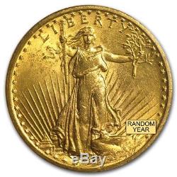 $20 Saint-Gaudens Gold Double Eagle, Random Year. Our pick. AU or better+