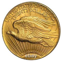 $20 St. Gaudens Gold Double Eagle About Uncirculated Random Year