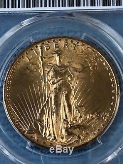 $20 US Gold Double Eagle, St. Gaudens. 1924 MS64+(PLUS) by PCGS. Stunning