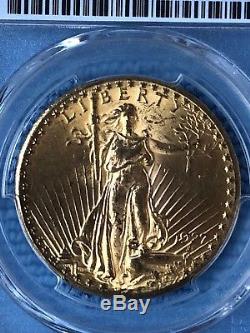 $20 US Gold Double Eagle, St. Gaudens. Dated 1927, PCGS MS64. Beautiful Coin