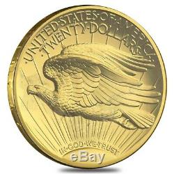 2009 1 oz $20 Ultra High Relief Saint-Gaudens Gold Double Eagle Coin (Scruffy)