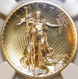 2009 Gold $20 Ultra High Relief Double Eagle, Saint Gaudens MS69