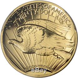 2009 US Gold $20 Ultra High Relief Double Eagle PCGS MS70 PL St Gaudens Label