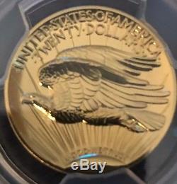 2009 US Gold $20 Ultra High Relief Double Eagle PCGS MS70 PL St Gaudens Label