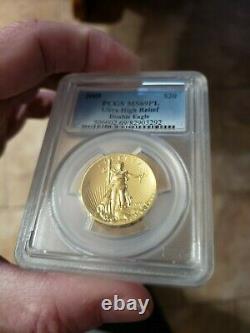 2009 US Ultra High Relief Double Eagle Saint Gaudens. 9999 Gold Coin NGC MS69 PL