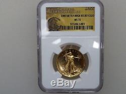 2009 Ultra High Relief $20 Saint-Gaudens Double Eagle NGC MS70