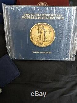 2009 Ultra High Relief UHR Saint Gaudens $20 Gold Double Eagle PCGS MS 70 PL