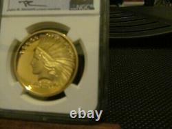 2017 1oz SAINT GAUDENS DOUBLE INDIAN EAGLE GOLD HIGH RELIEF NGC PF70
