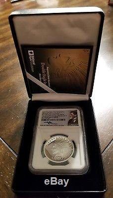 2017 St Gaudens Commemorative Silver Double Eagle Indian NGC PF70UC High Relief