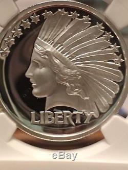 2017-St-Gaudens Commemorative Silver Double Eagle Indian NGC-PF70UC High Relief