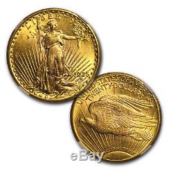 7-Coin $20 Saint-Gaudens Gold Double Eagle Date Set MS-62 NGC