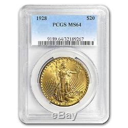 7-Coin $20 Saint-Gaudens Gold Double Eagle Date Set MS-64 PCGS SKU #90912