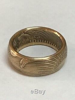 Beautiful Coin Ring Handcrafted From A 1927 $20 Saint Gaudens Gold Double Eagle