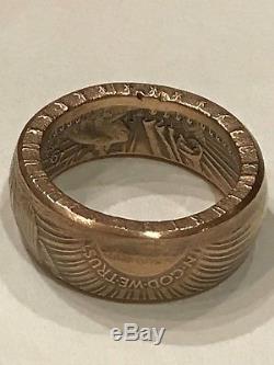 Beautiful Gold Coin Ring Handcrafted From A 1927 $20 Saint Gaudens Double Eagle