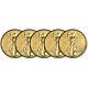 Five (5) US Gold $20 Saint-Gaudens Double Eagle Almost Uncirculated Random Date