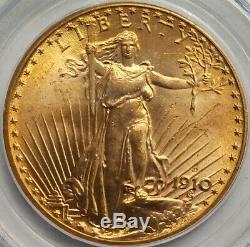 GORGEOUS! MS-65 1910-D PCGS $20 St. Saint Gaudens Double Eagle Gold