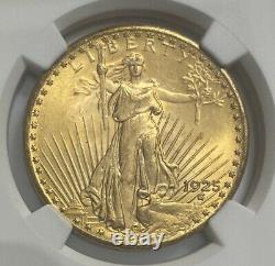 High Grade 1925 St. Gaudens Double Eagle Gold $20 NGC MS66 Free Shipping