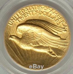 Key Date 1907 High Relief Flat Edge $20 St Gaudens Gold Double Eagle PCGS MS62