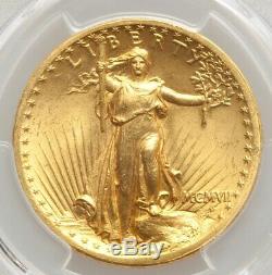 Key Date 1907 High Relief Flat Edge MS64 PCGS $20 St Gaudens Gold Double Eagle