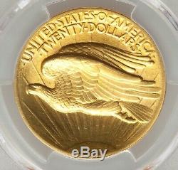 Key Date 1907 High Relief Flat Edge MS64+ PCGS $20 St Gaudens Gold Double Eagle