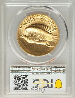 Key Date 1907 High Relief Wire Edge MS64+ PCGS $20 St Gaudens Gold Double Eagle
