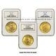 Lot of 3 $20 Saints NGC MS64 St Gaudens Double Eagle gold coins Random Years
