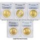 Lot of 5 $20 Saint Gaudens PCGS MS65 Gem Gold Double Eagle coins Random Years