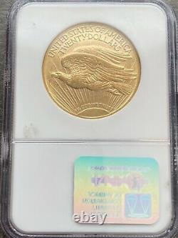 M14114- 1909-d Gold $20 Saint Gaudens Double Eagle Ngc Au55