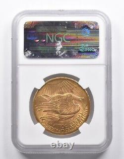 MS62 1907 $20 Saint-Gaudens Gold Double Eagle NGC 0942