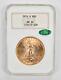MS62 1914-D $20 Saint-Gaudens Gold Double Eagle CAC Graded NGC 9954