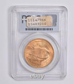 MS66 1908 NM $20 Saint-Gaudens Gold Double Eagle Wells Fargo Nev Gold PCGS 3851