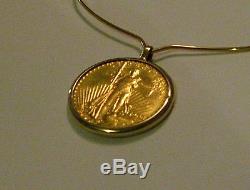 Necklace 1908 Saint-Gaudens Gold Double Eagle (no motto)