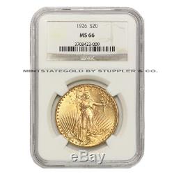 ONLY 17 FINER 1926 St. Gaudens NGC MS66 Gold Double Eagle CoinStats Saint Coin