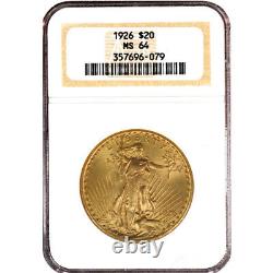 Pre-33 $20 Saint Gaudens Gold Double Eagle Coin MS64 (PCGS or NGC)
