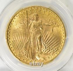 Rare Date! 1910-d Saint Gaudens Gold Double Eagle Pcgs Ms 62 $2,488.88