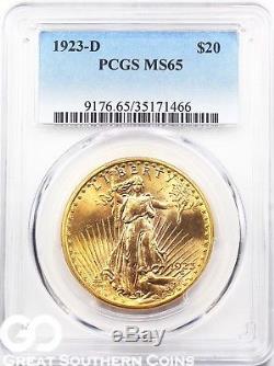 U. S. Gold, $20 St. Gaudens Double Eagle PCGS MS 65 Random Dates